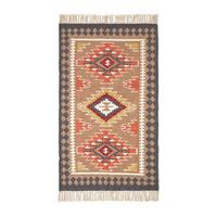 KELIM-TEPPICH Jaipur handgewebt 120/170 cm - Multicolor, Textil (120/170cm) - Homescapes