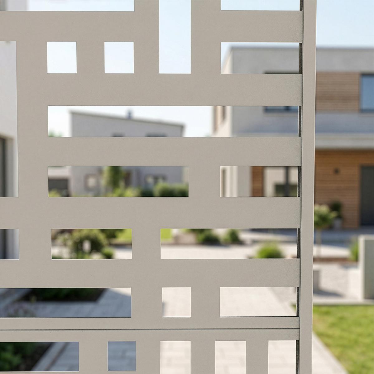 TRENNWAND Bernalda - Beige, Metall (120/180cm) - casa.pro