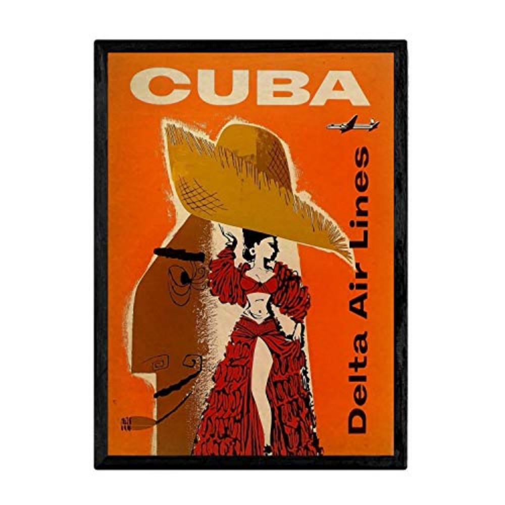POSTER Kuba Vintage A3 Rahmenlos - Klar, Papier (29.7/5/42cm) - Nacnic