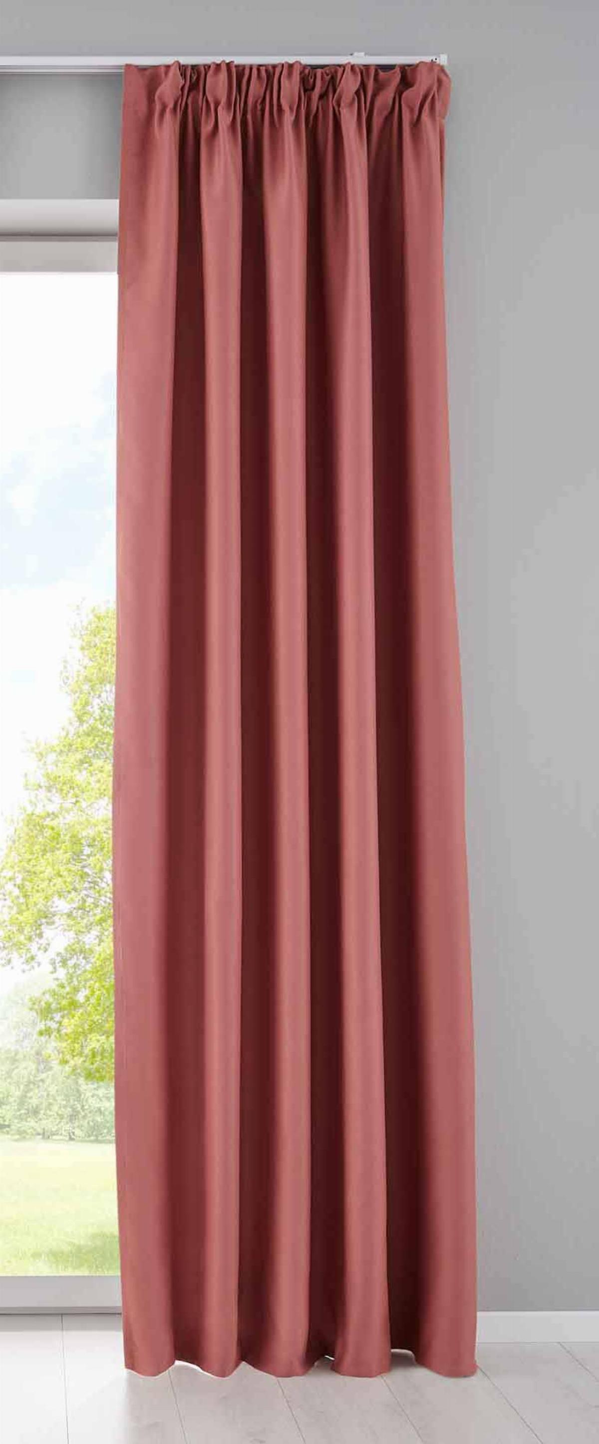 VORHANG »NewYork« HxB 225x295 cm Altrosa - Altrosa, Textil (295/225cm) - Gardinenbox