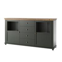 SIDEBOARD Martin Grün und Holz - Grün, Holzwerkstoff (181/93/42cm) - Petits-meubles