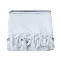 TAGESDECKE Morocco 255/360 cm, Baumwolle gestreift - Hellgrau, Textil (255/360cm) - Homescapes