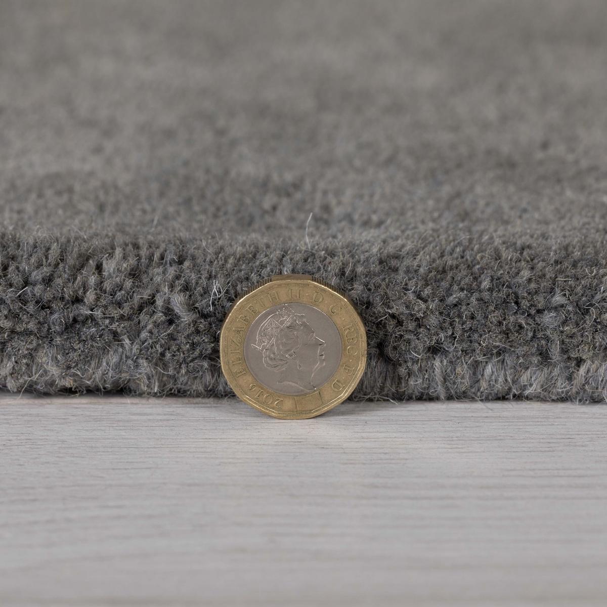 WOLLTEPPICH HALLEIN, geometrisch, Grau-Beige, 150 x 240 cm - Grau, Textil (150/240cm) - KADIMA DESIGN