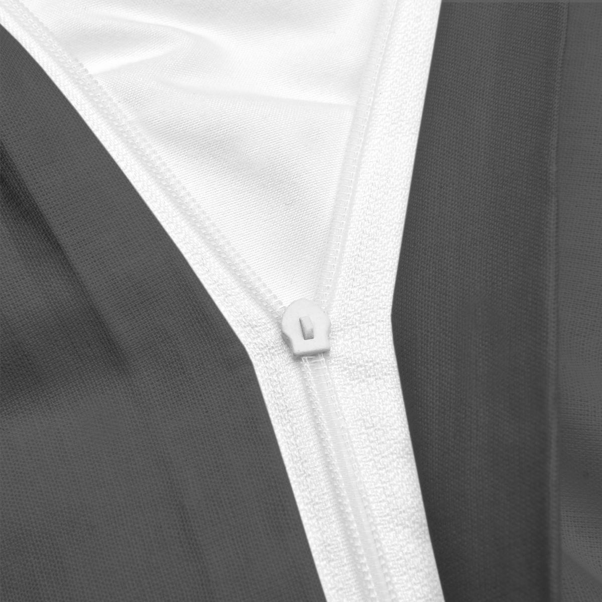 BETTWÄSCHE Julie 155/220 cm + Kissenbezug 80/80 cm Anthrazit Renforcé - Anthrazit, Textil (155/220cm)