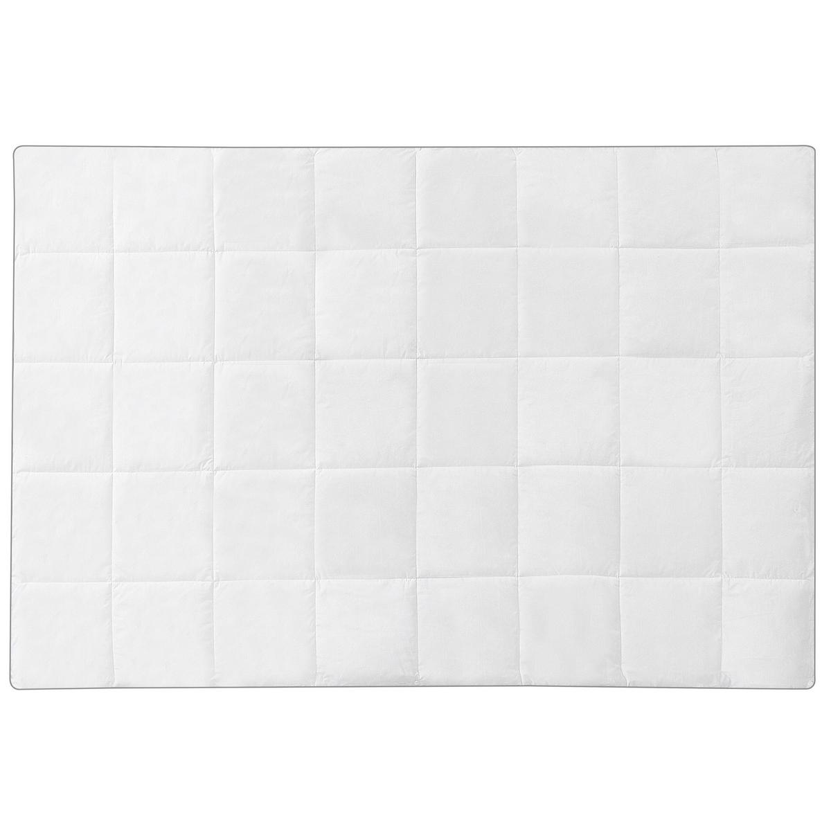 ZWEILAGIGE Bettdecke Mikrofaser 4-Jahreszeiten 135/200 cm Teleno - Weiß, Textil (200/135cm) - Beliani