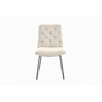 ESSZIMMERSTUHL NEW CHARME Cremeweiß Cord (1er-Set) - Creme, Textil (52/87/66cm) - KAWOLA