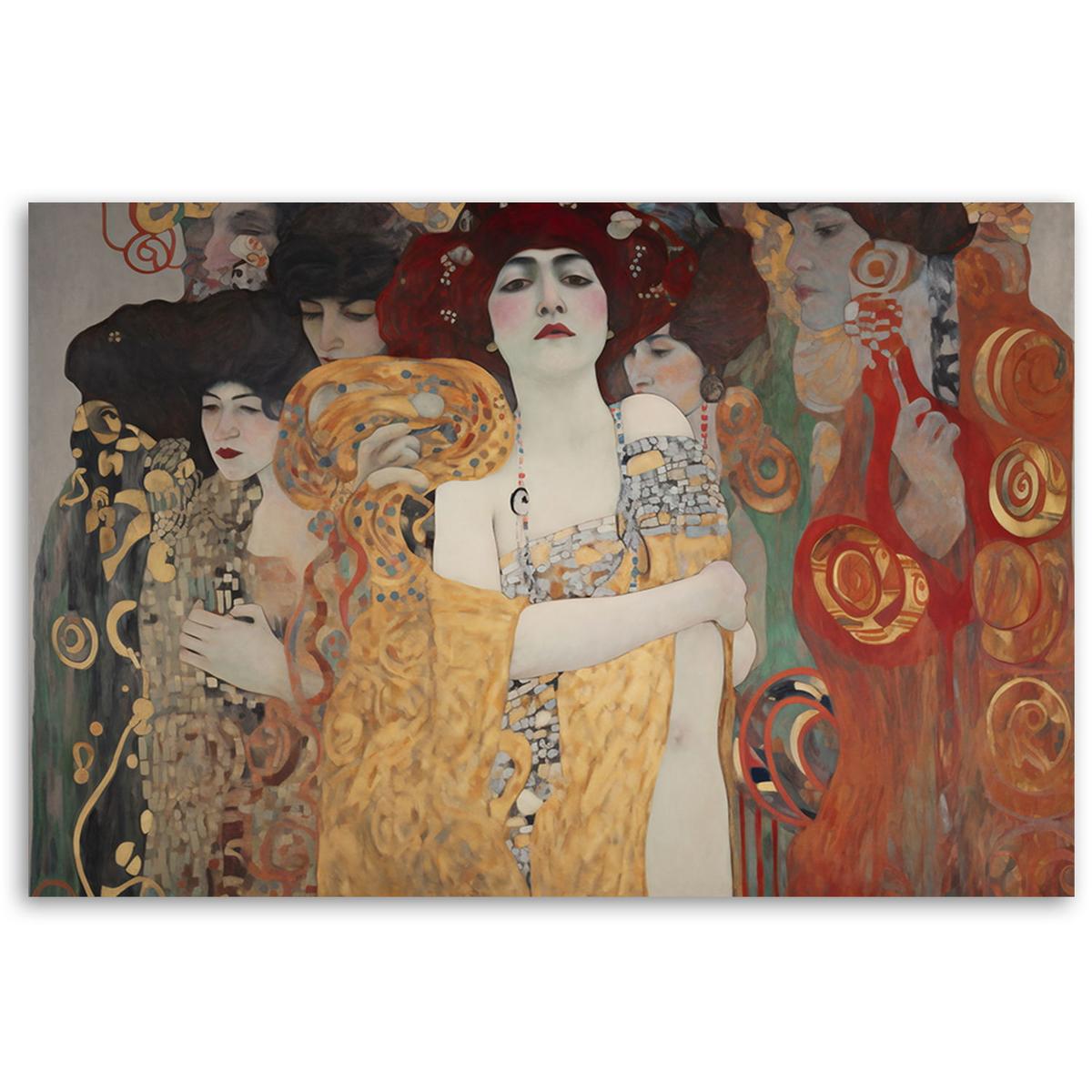 KUNSTDRUCK Gold 90/60 cm - Goldfarben, Textil (90/60cm) - KUNSTLOFT