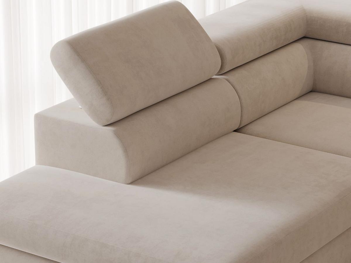 ECKSOFA U Argon Beige - Beige/Schwarz, Holz/Textil (322/190cm) - Graingold