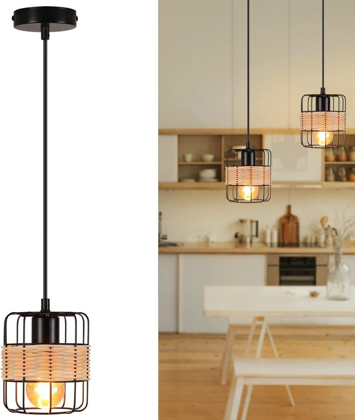 PENDELLEUCHTE Greta 1-flammig 13/13/150 cm - Schwarz, Metall (13/13/150cm) - Nettlife