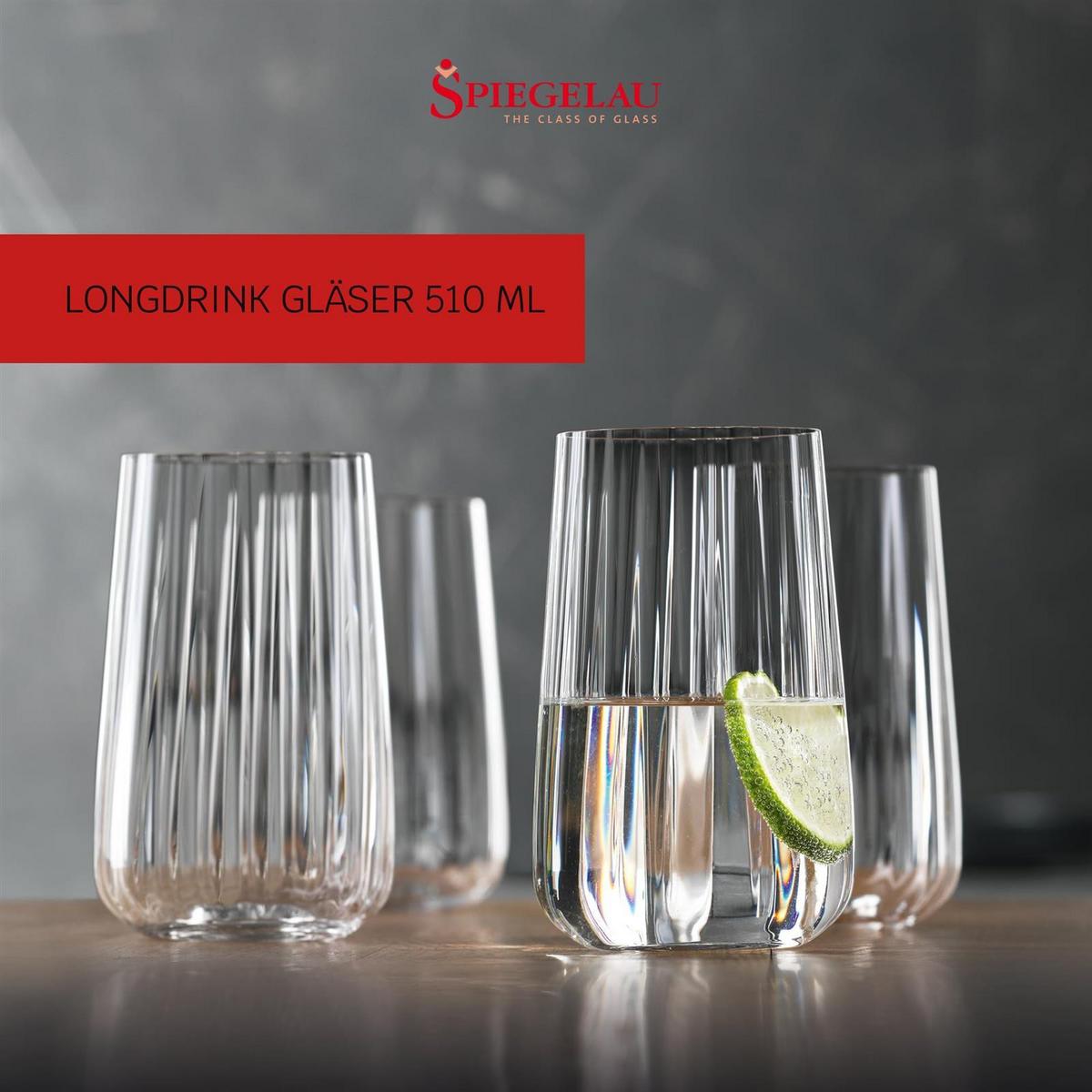LONGDRINKGLÄSER Lifestyle transparent 510 ml 4er Set - Transparent, Glas (0.51L) - Spiegelau