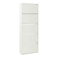 SCHUHKIPPER Lund - Weiß, Holzwerkstoff (24/169/60cm) - [en.casa]