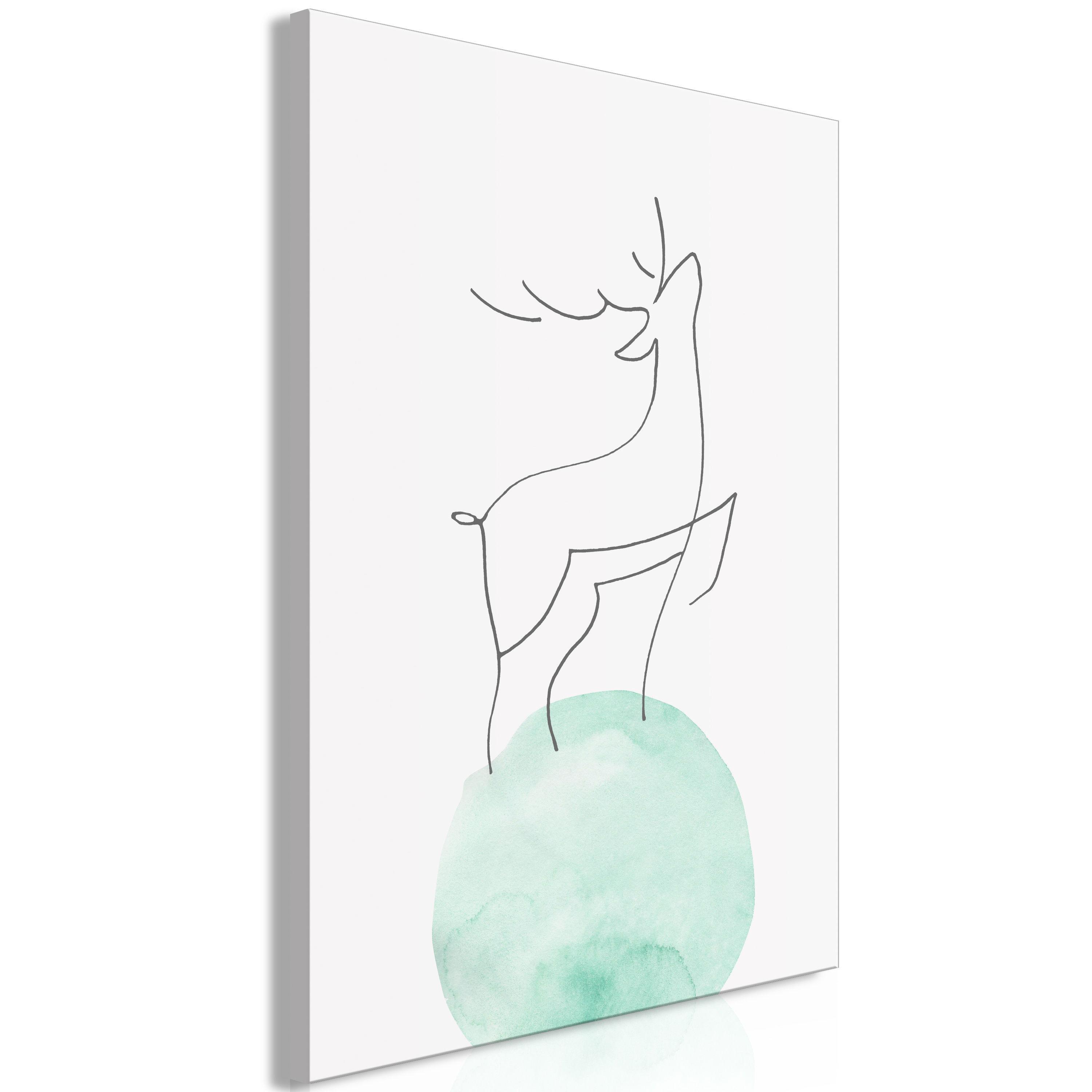 KUNSTDRUCK Grau 40/60 cm - Schwarz/Grau, Textil (40/60cm) - KUNSTLOFT