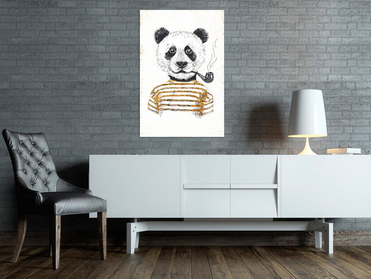 KUNSTDRUCK Weiß 40/60 cm - Goldfarben/Weiß, Textil (40/60cm) - KUNSTLOFT