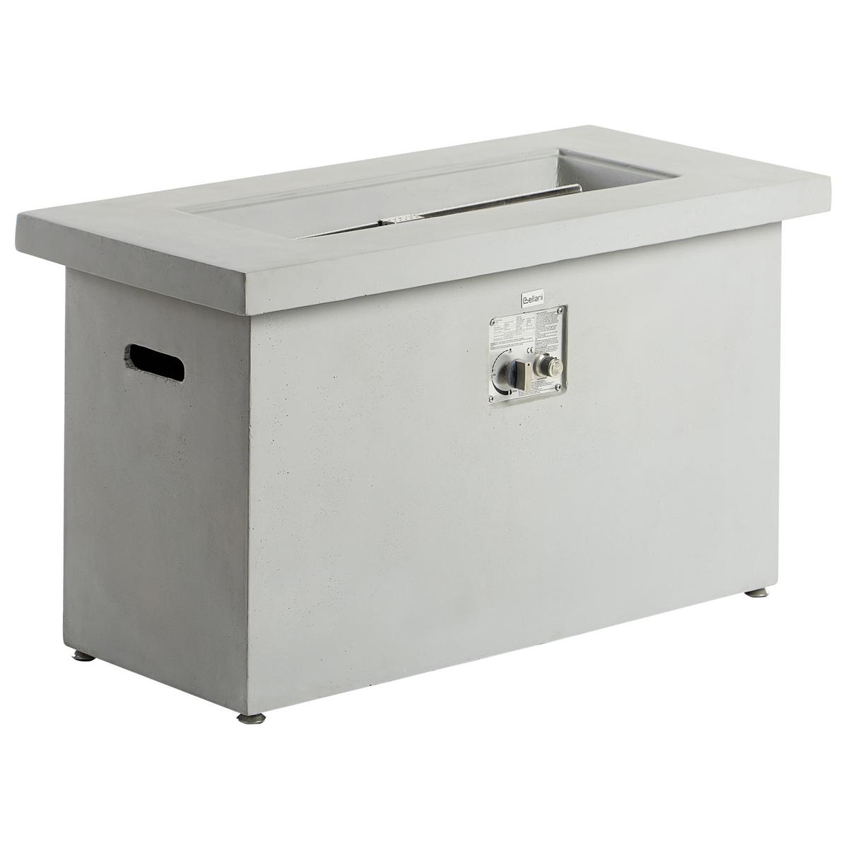 FEUERSTELLE Grau Ambrim - Grau, Stein (108/62/51cm) - Beliani