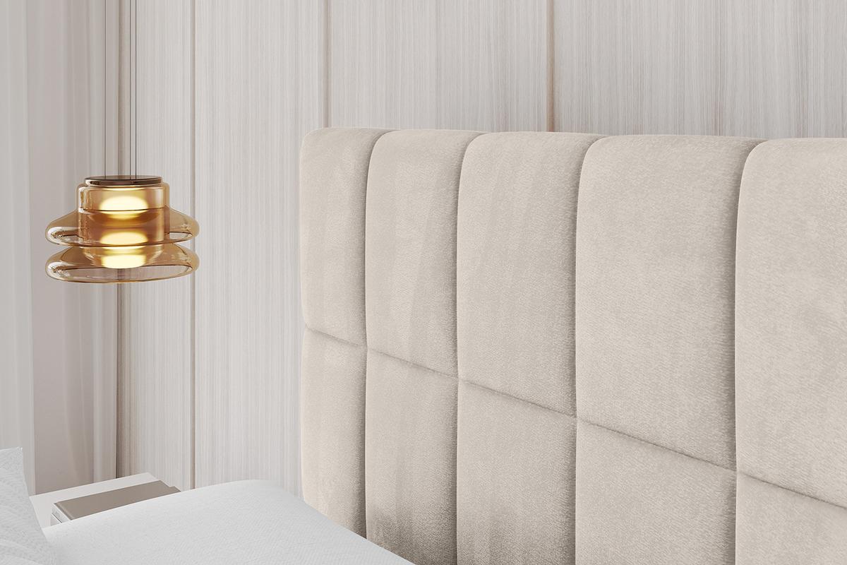 POLSTERBETT mit Bettkasten und Lattenrost, Boxbett ohne Matratze - AMEA 200x200 Beige - Beige, Holzwerkstoff/Textil (200/200cm) - ALTDECOR