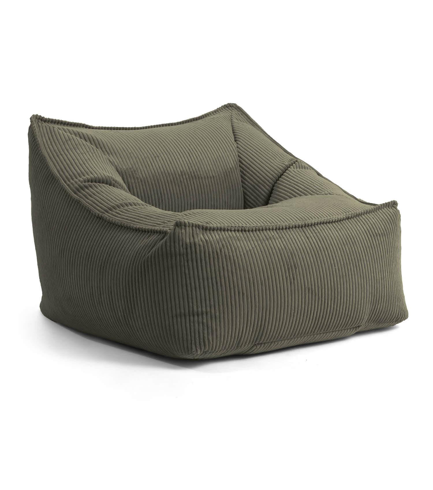 SITZSACK Cord Snug - Grün, Textil (80/60/83cm) - Mokebo