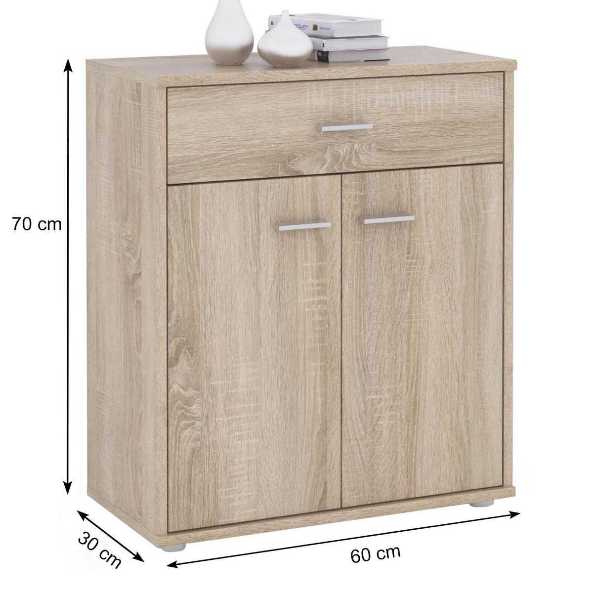 KOMMODE TOMMY Sonoma Eiche - Sonoma Eiche, Holzwerkstoff (60/70/30cm) - CARO-Möbel