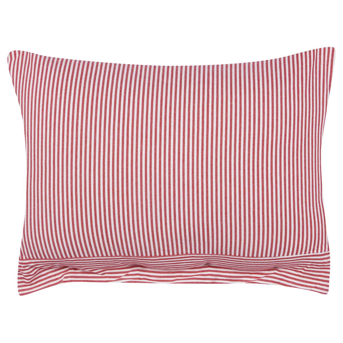 DEKOKISSEN 2er-Set Rot 40/60 cm Aalita - Rot/Weiß, Textil (60/40cm) - Beliani