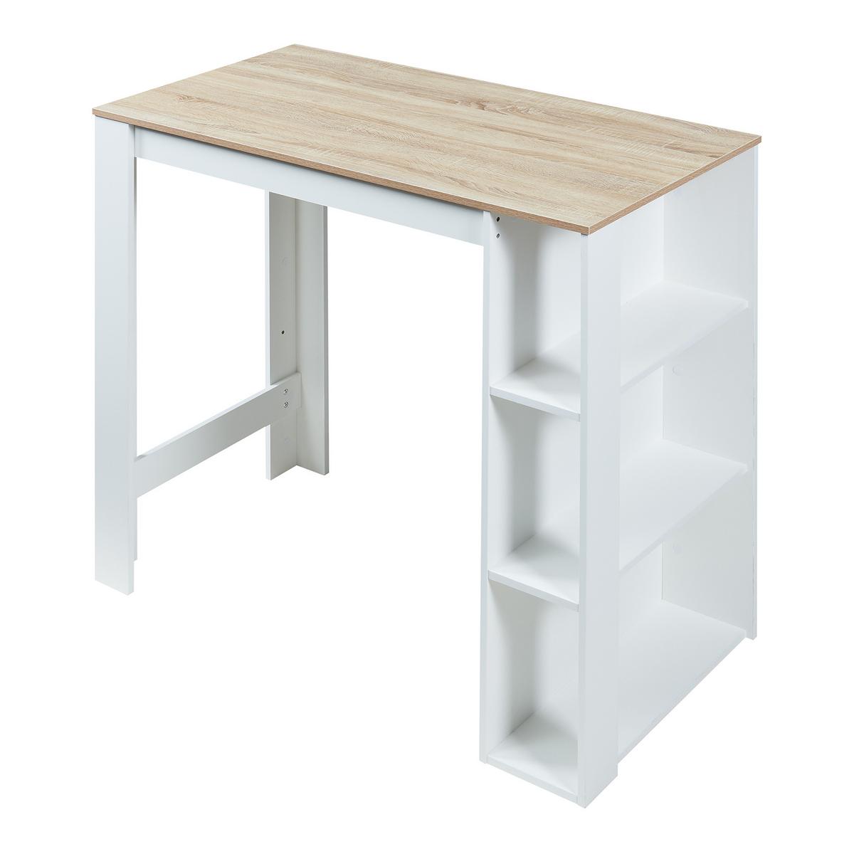 BARTISCH Danderyd - Eichefarben/Weiß, Holzwerkstoff (60/120/105.5cm) - [en.casa]