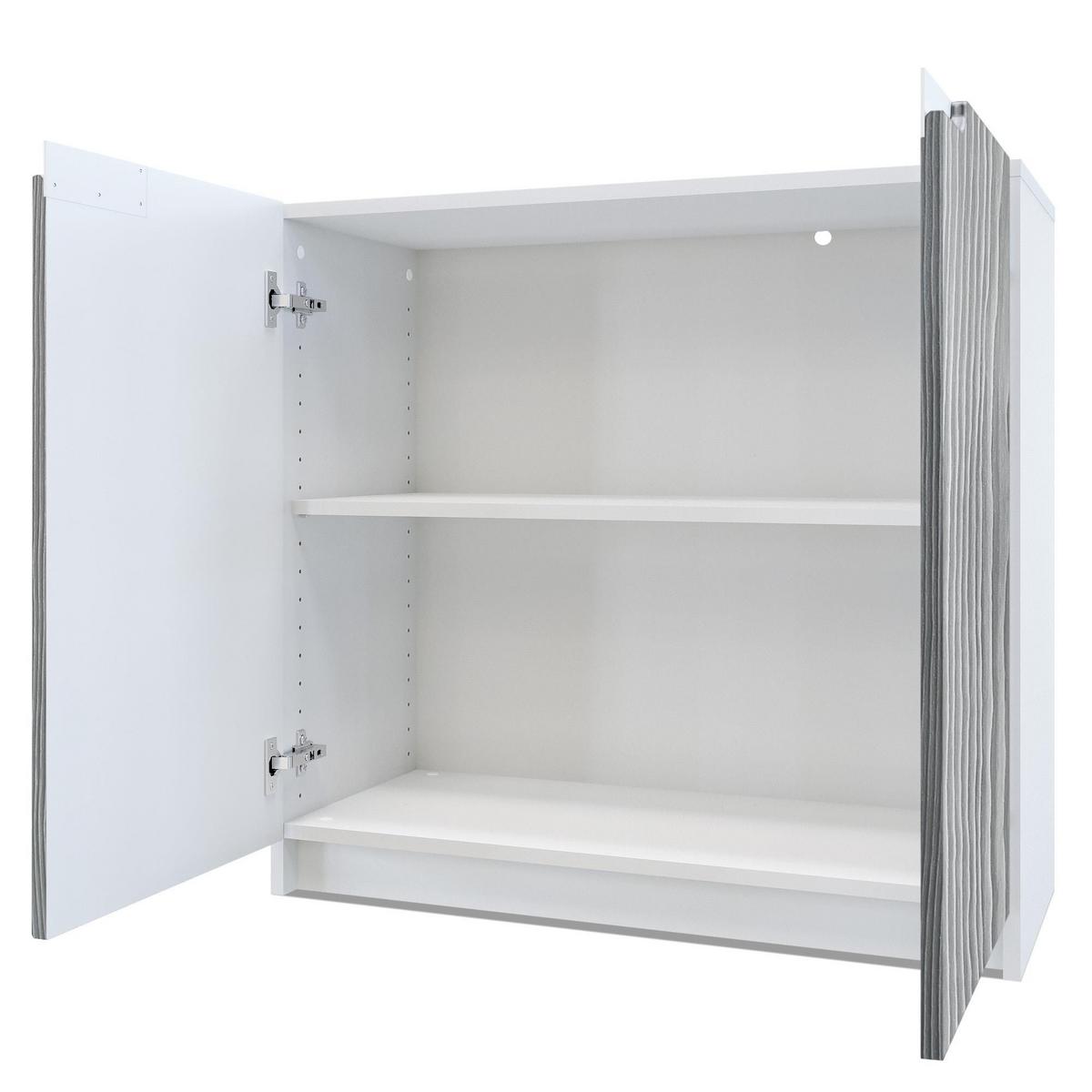 KOMMODE Logan Fronten in Avola-Anthrazit - Anthrazit, Holzwerkstoff (82/78/37cm) - Vladon