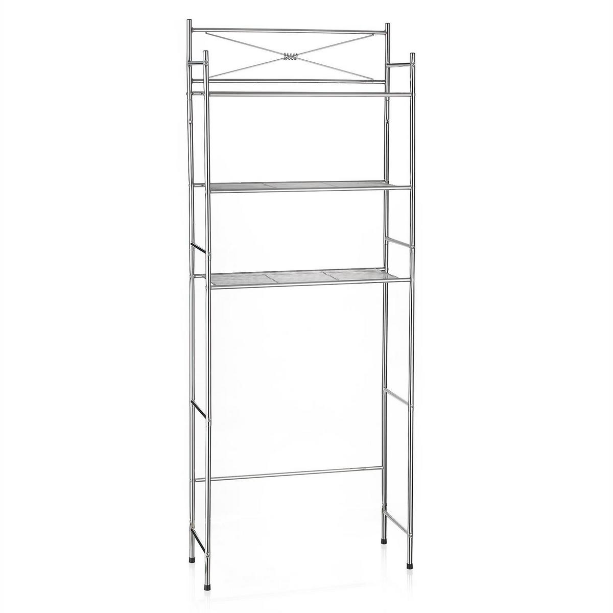 TOILETTENREGAL MARSA chrom - Chromfarben, Metall (65/164/22cm) - CARO-Möbel