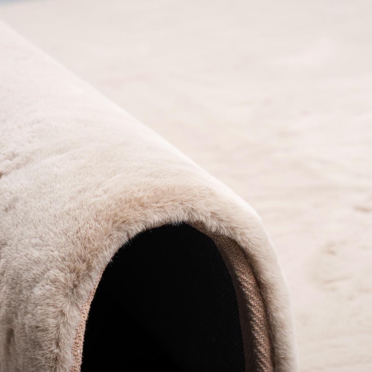FELLTEPPICH LUXUS SUPER SOFT PLUSH - Beige, Textil (70/140cm) - Pergamon
