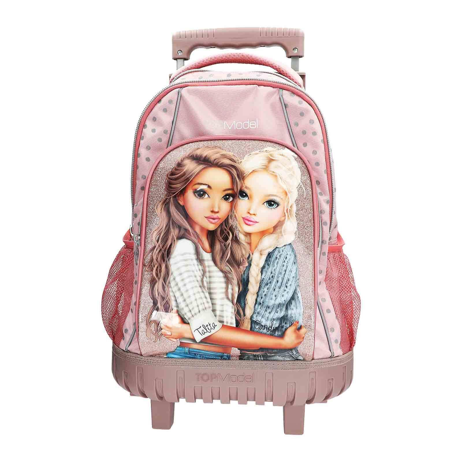 SCHULRUCKSACK TROLLEY DOTS TOPModel rosa 23 x 34 x 54 cm - Rosa, Textil (34/23cm) - Depesche Germany