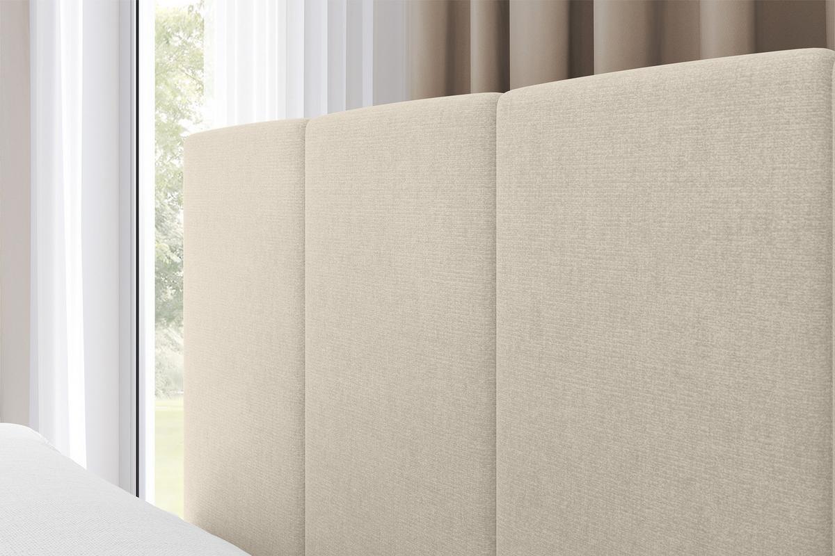 EINZELBETT Jugendbett mit Bettkasten Rechts, ohne Matratze - LOVY 90x200 Beige - Cappuccino, Holzwerkstoff/Textil (90/200cm) - ALTDECOR