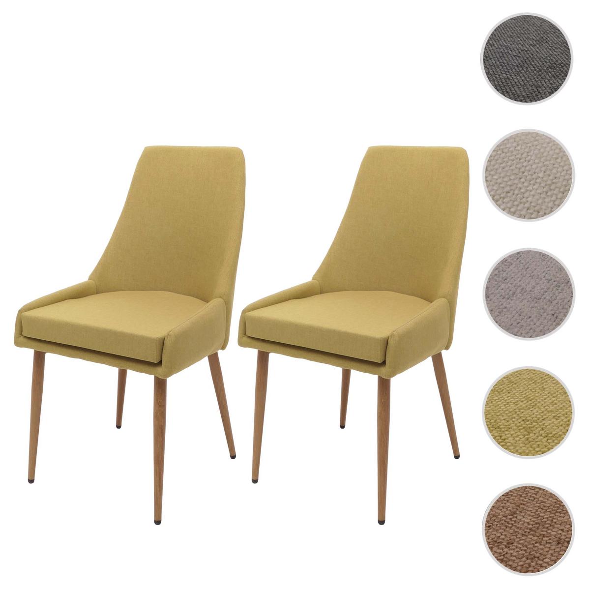 ESSZIMMERSTUHL Grün 2er-Set - Grün, Textil (50/92/60cm) - MCW