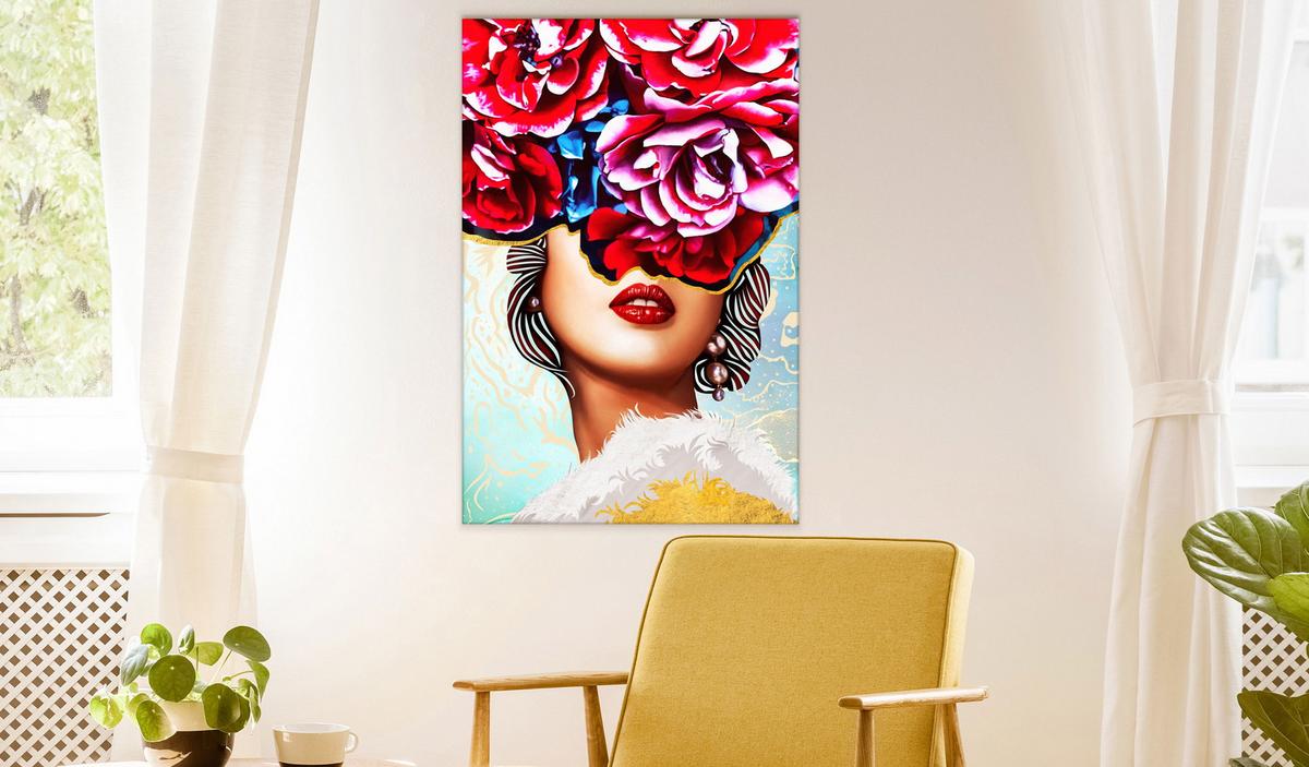 KUNSTDRUCK Bunt 60/90 cm - Multicolor, Textil (60/90cm) - KUNSTLOFT