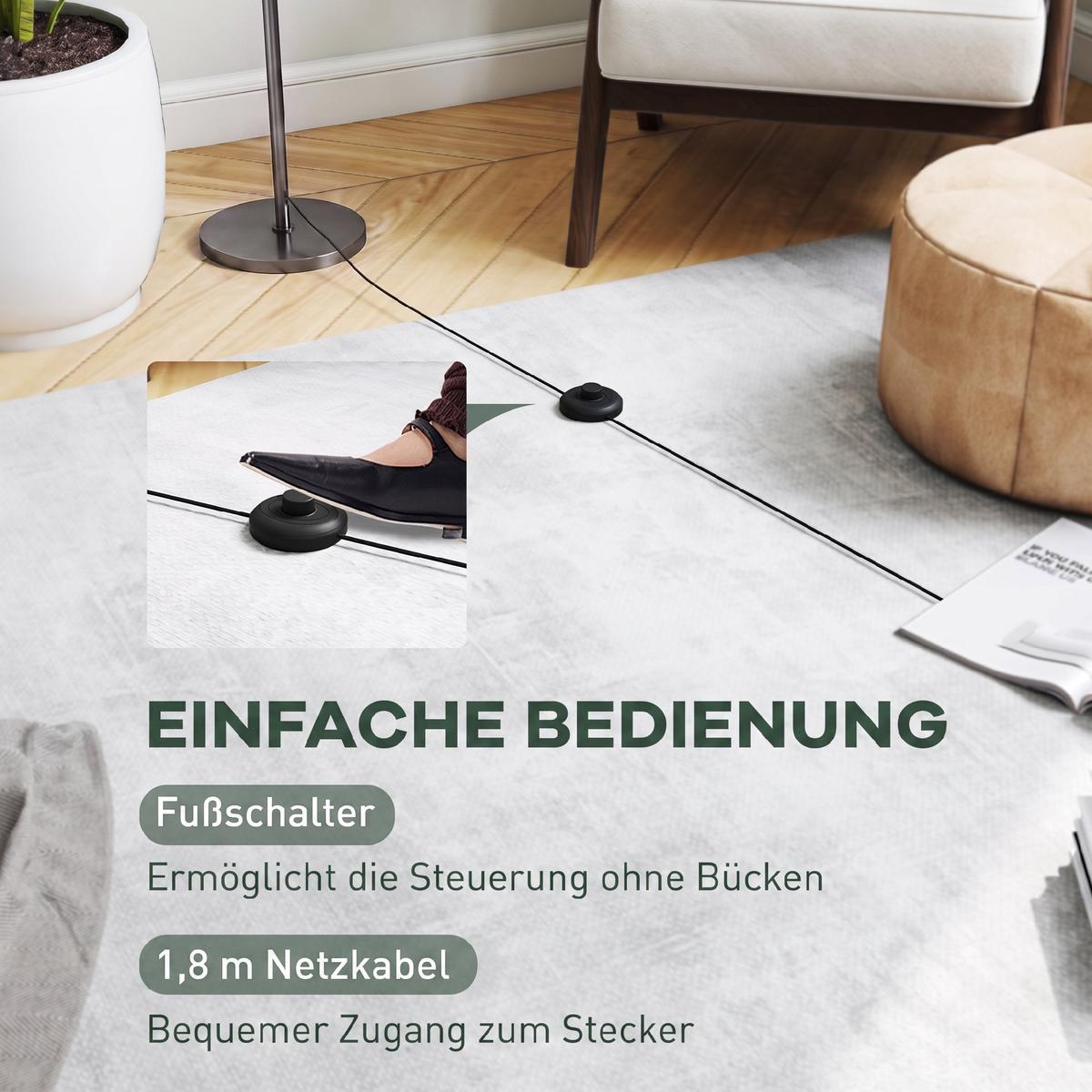 STEHLAMPE Metall Zement Grau - Grau, Metall (30/30/155cm) - HOMCOM
