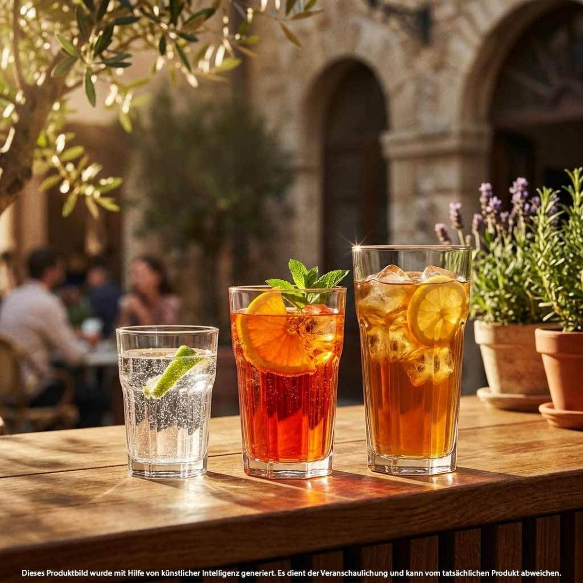 LONGDRINKGLÄSER Casablanca transparent 475 ml 12er Set - Transparent, Glas (475L) - Pasabahce