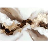 FOTOTAPETE Marmor Abstrakt Braun 368x254 cm - Multicolor, Papier (368/254cm) - Wallarena