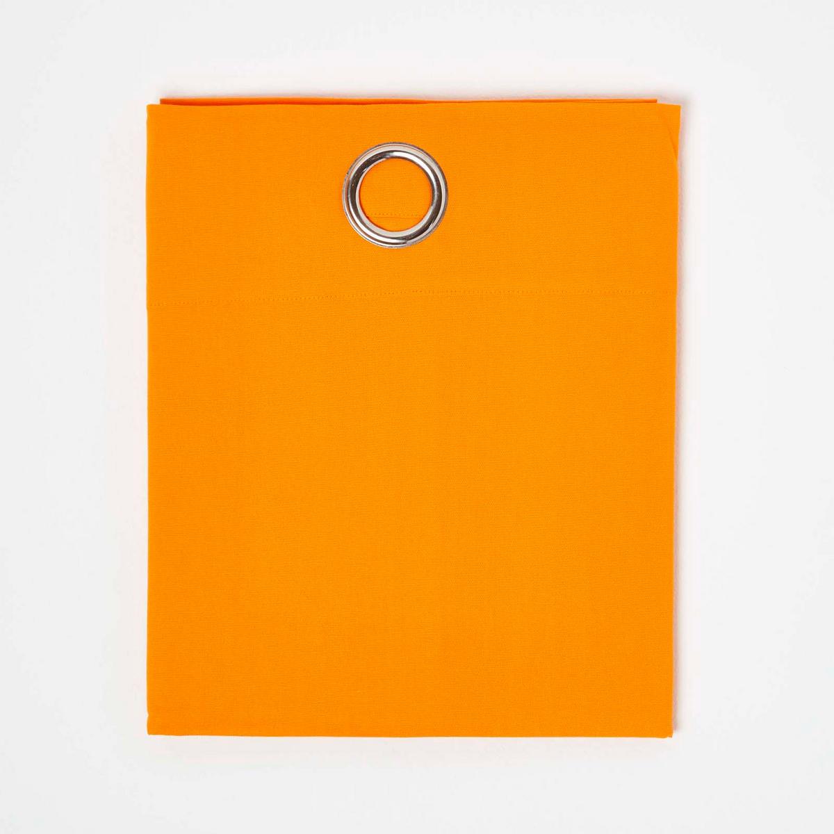 ÖSENVORHANG blickdicht 2er-Set, 137/182 cm - Orange, Textil (137/182cm) - Homescapes