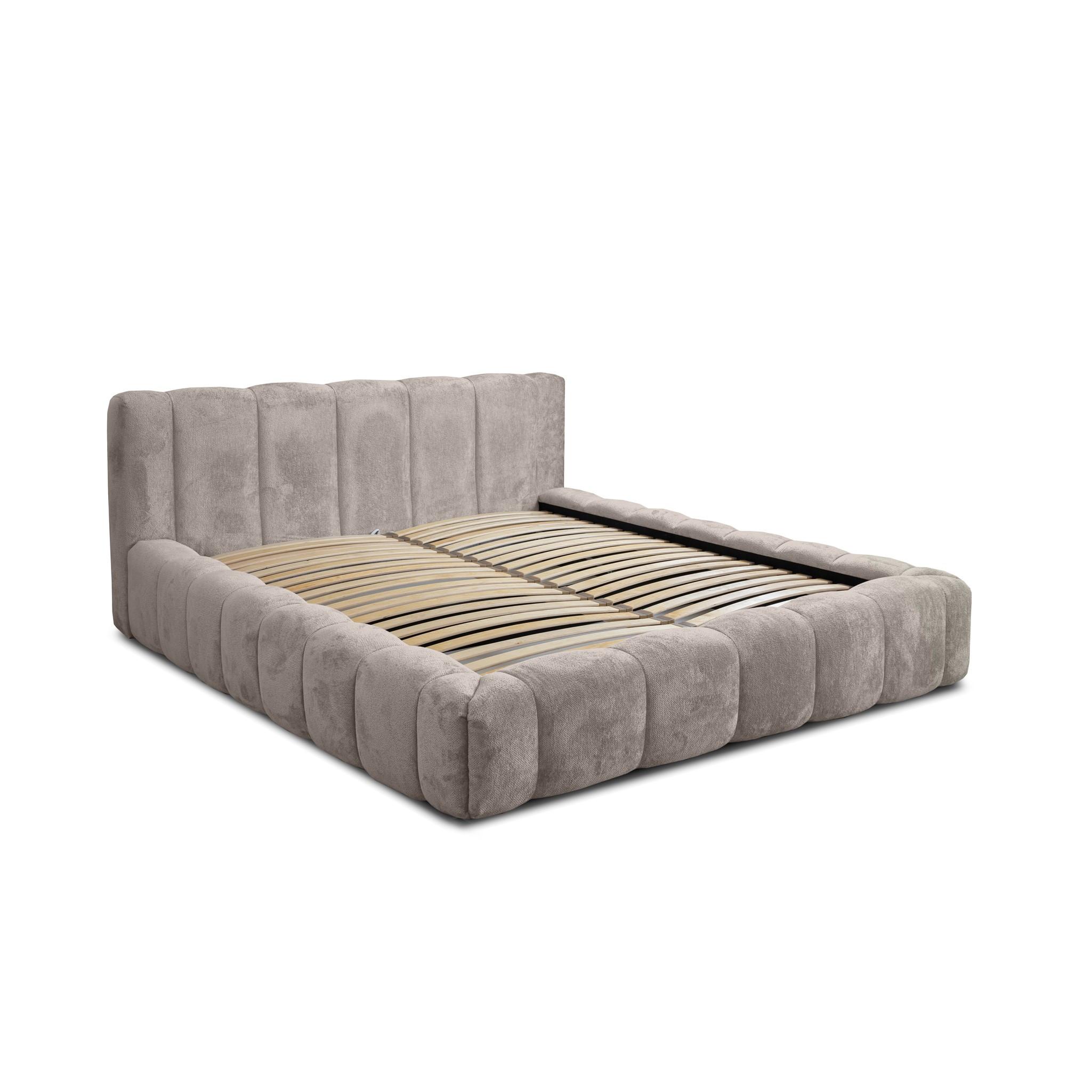 POLSTERBETT Hailey In Tender Way - Beige, Holzwerkstoff/Textil (140/200cm) - Fun Möbel