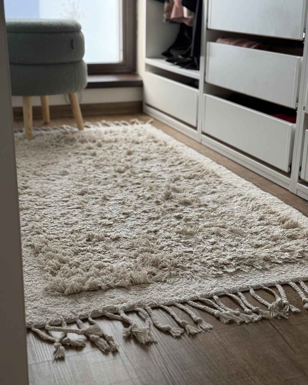 SHAGGY-TEPPICH Bitlis 150/80 cm - Beige, Textil (80/150cm) - Beliani