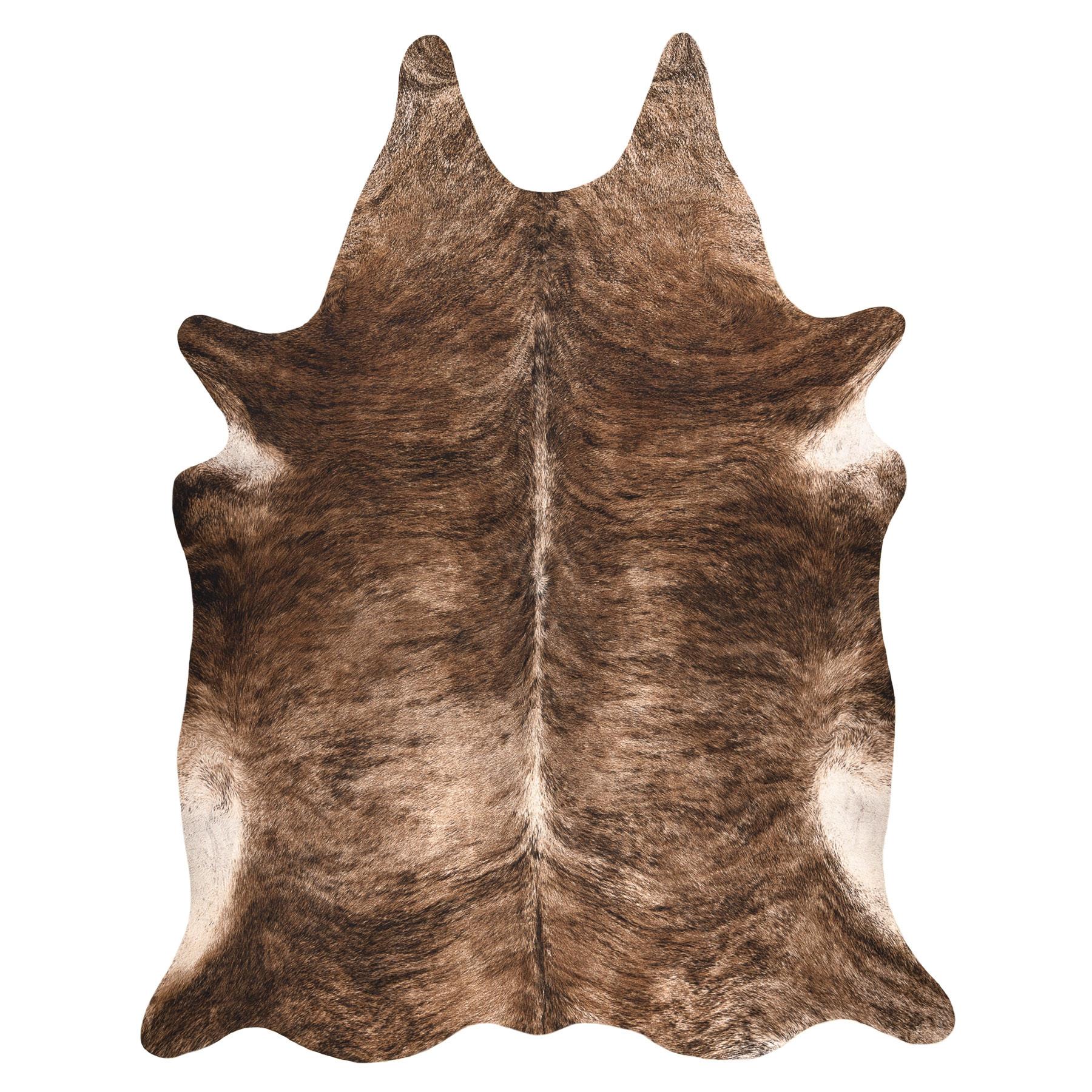 TEPPICH Künstliches Rindsleder 155/195 cm - Braun, Textil (155/195cm) - rugsX
