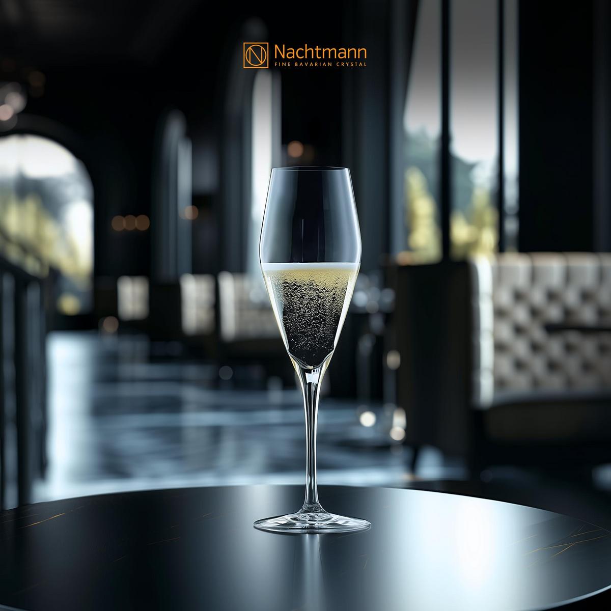 CHAMPAGNERGLÄSER ViNova transparent 280 ml 4er Set - Transparent, Glas (0.28L) - Nachtmann