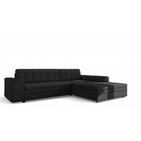 ECKSOFA Lusaka Mit Schlaffunktion - Schwarz, Holzwerkstoff/Textil (198/292cm) - Fun Möbel
