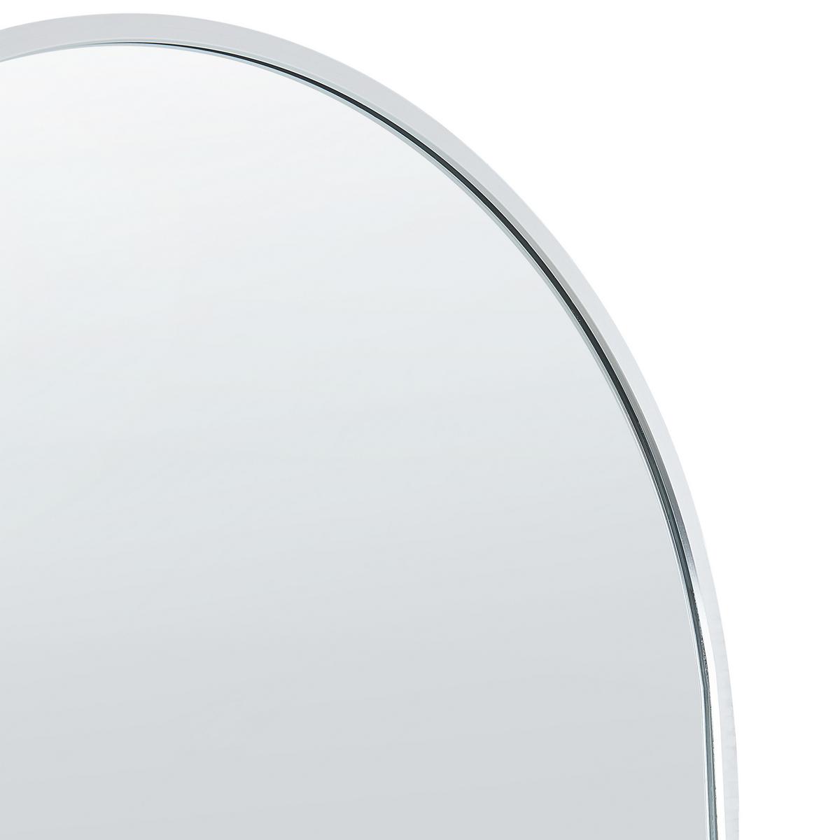 STEHSPIEGEL silber 36/150 cm Bagnolet - Silberfarben, Metall (36/150/40cm) - Beliani