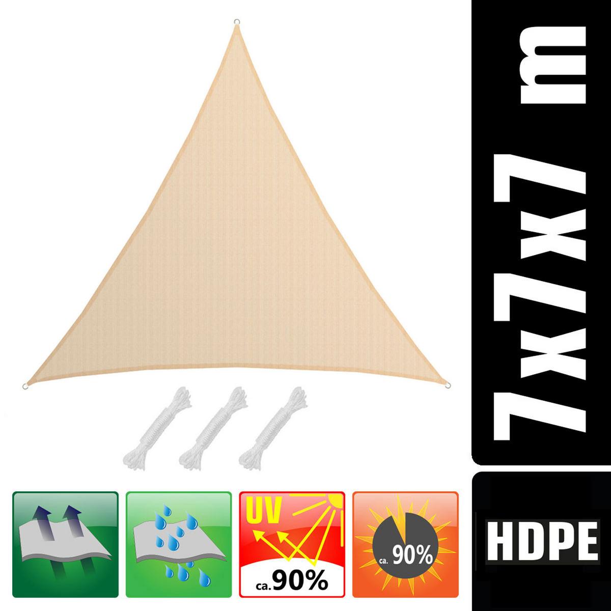 SONNENSEGEL Luftdurchlässig 700 cm Beige - Beige, Kunststoff (700/700cm) - Amanka