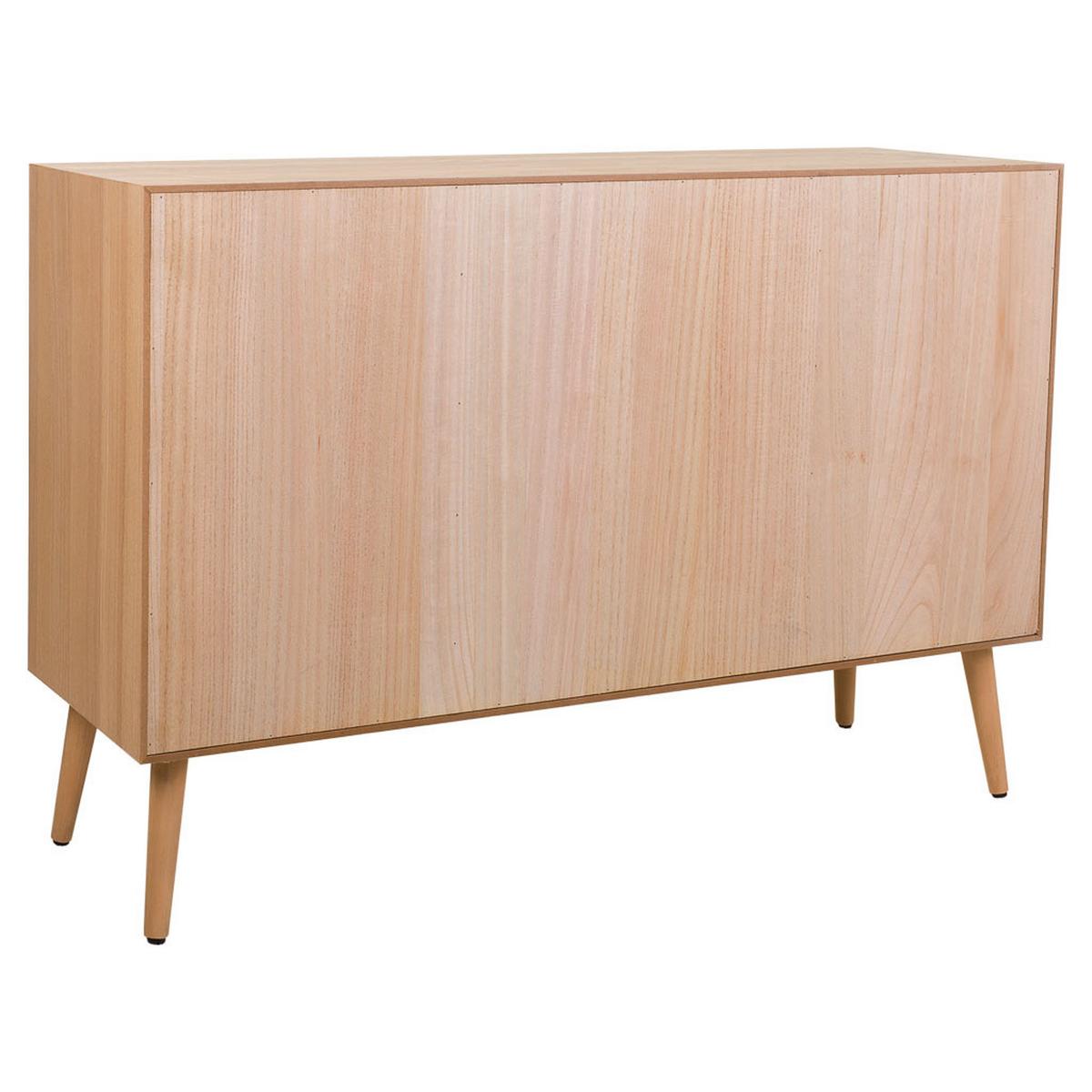 SIDEBOARD aus MDF und Gitter, Braun, 120x41x81 - Braun, Holz (120/40.5/81cm) - Wanderlust