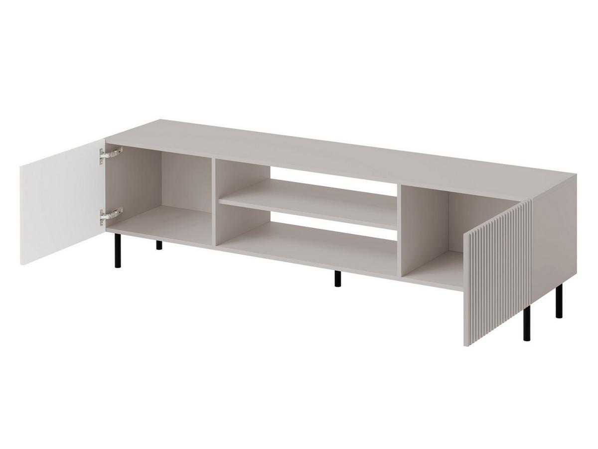 TV-ELEMENT Aruba 2D 181 - Schwarz/Naturfarben, Holzwerkstoff (181/53/42cm) - MIRJAN24