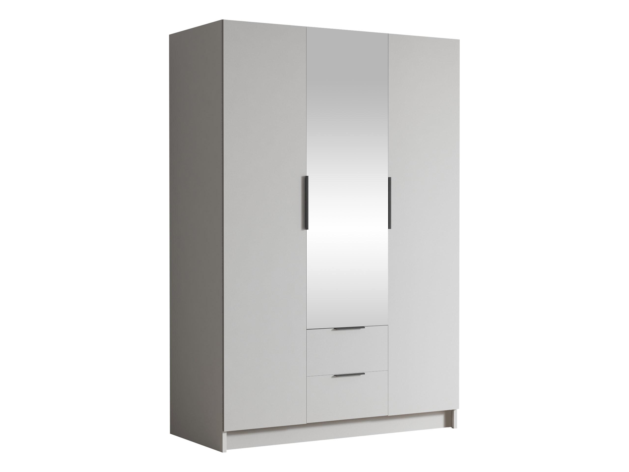KLEIDERSCHRANK Calwi II - Schwarz/Weiß, Holzwerkstoff/Kunststoff (150/216/60cm) - MIRJAN24