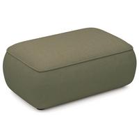 POUF Ovo 1-Sitzer 100 cm - Schwarz/Olivgrün, Kunststoff/Textil (100/44/68cm) - Selsey