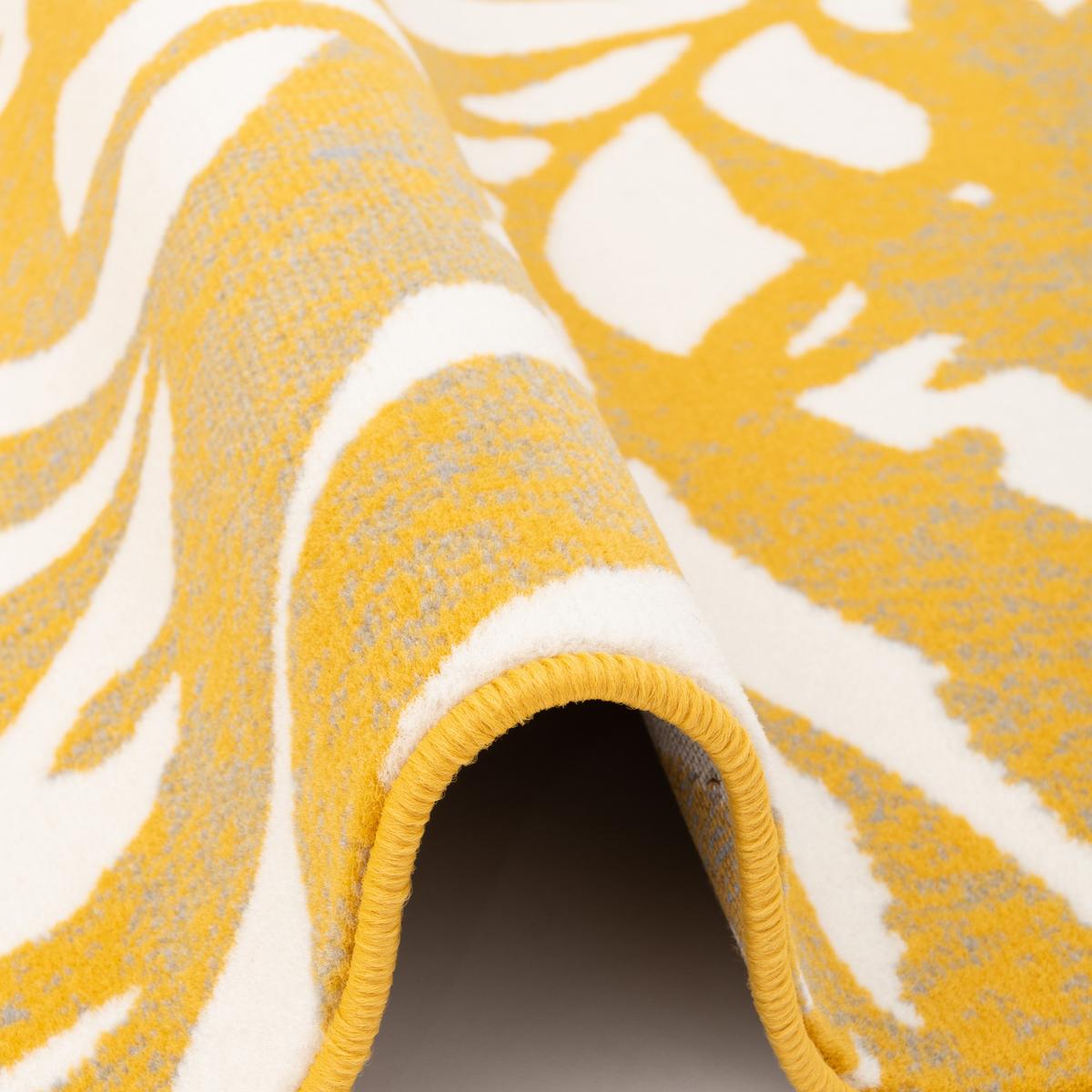 MODERN DESIGNER VELOURS TEPPICH SAMBA - Gelb, Textil (120/170cm) - Pergamon