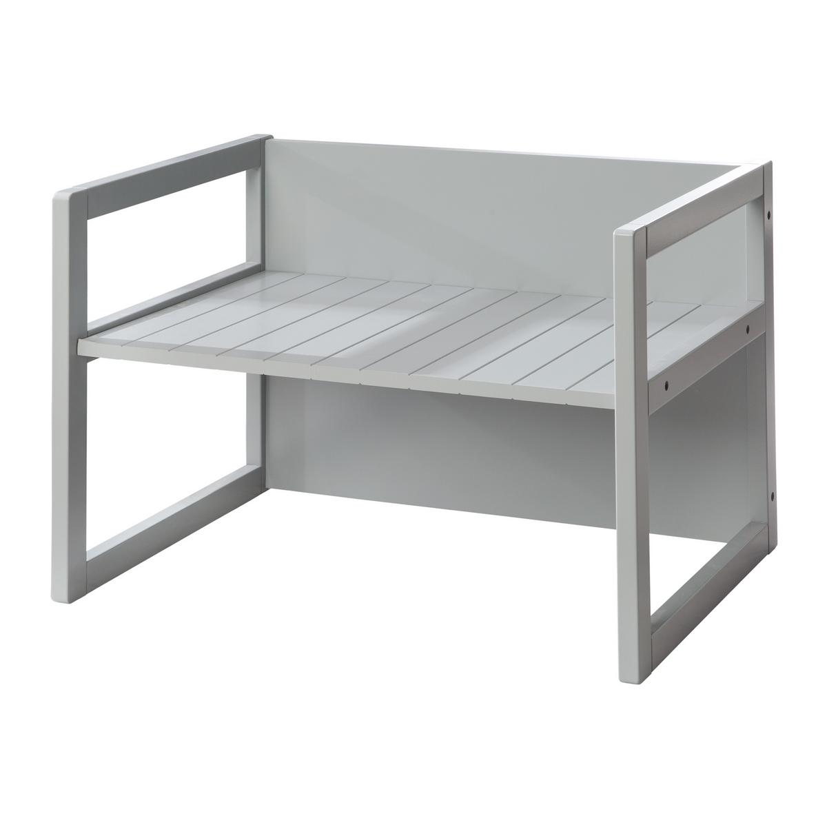 SITZBANK/ TISCH - Grau, Holzwerkstoff (61/44/44.5cm) - Roba