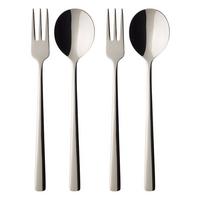 SPAGHETTI BESTECK-SET Daily Line silber 21,5 cm - Silberfarben, Metall - Villeroy & Boch