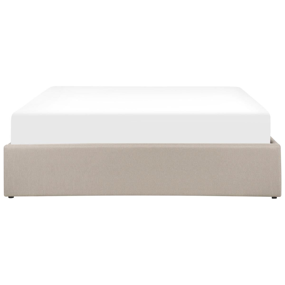 POLSTERBETT 160/200 cm Beige Dinan - Beige, Textil (160/200cm) - Beliani