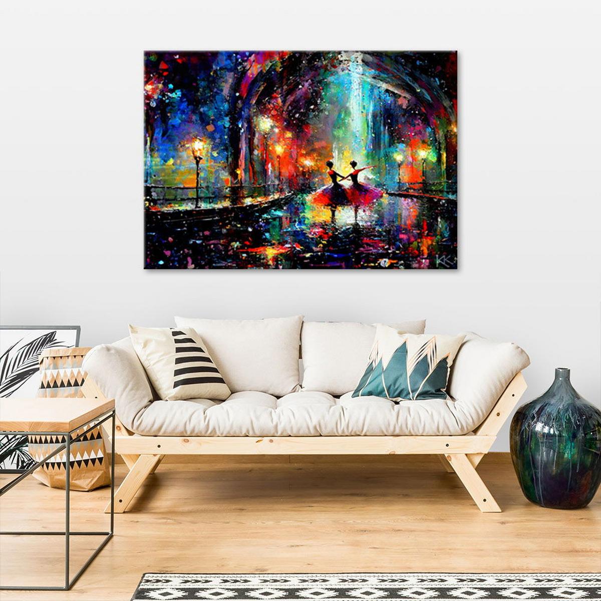 KUNSTDRUCK Lila 120/80 cm - Lila, Textil (120/80cm) - KUNSTLOFT